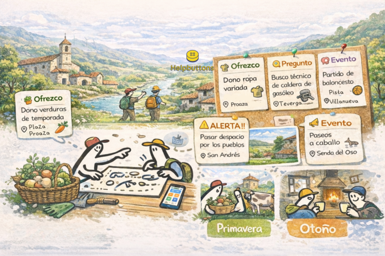 The Trubia Valleys: when a rural collaborative network built with Helpbuttons starts to take root