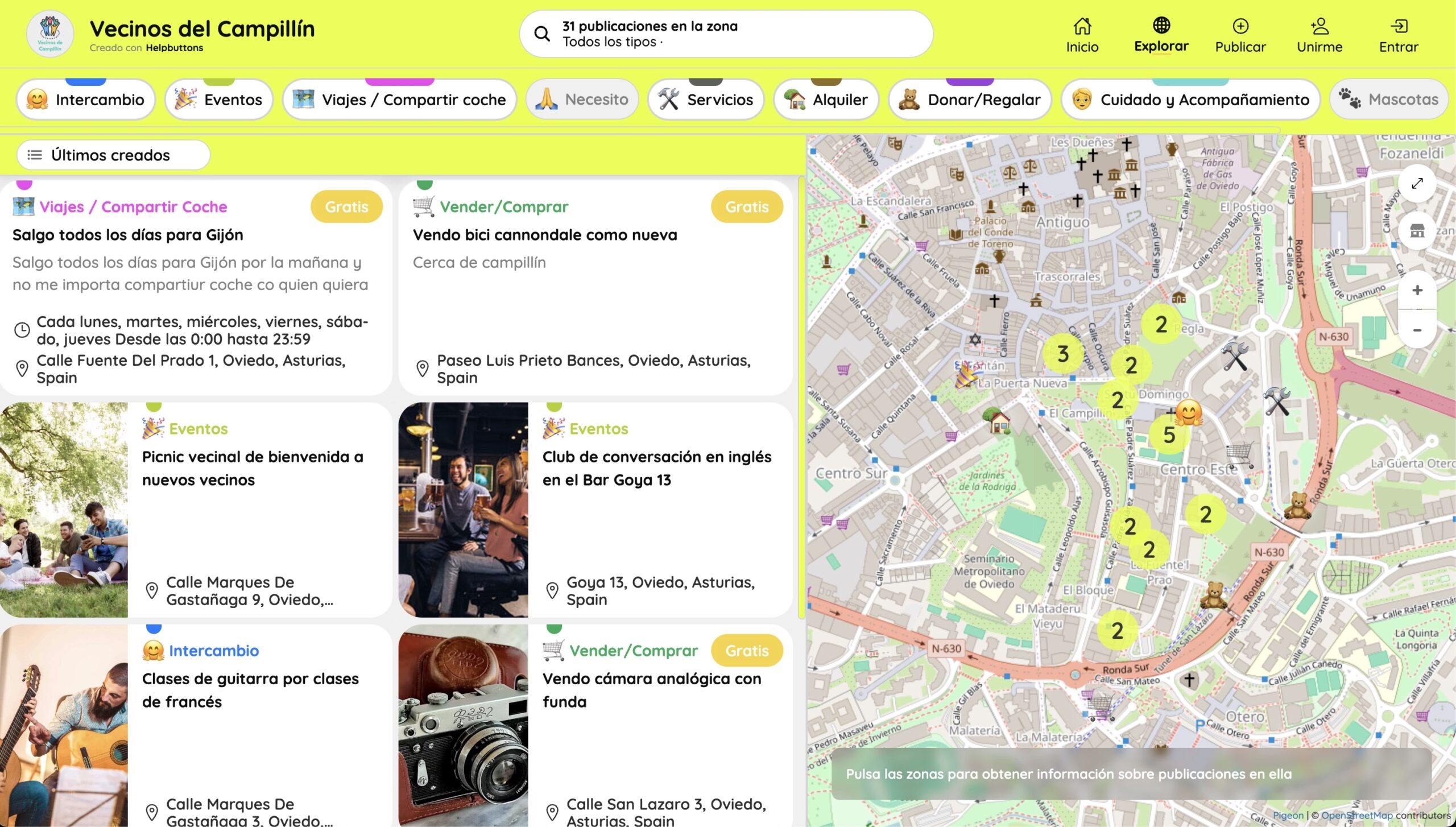 Helpbuttons app screenshot